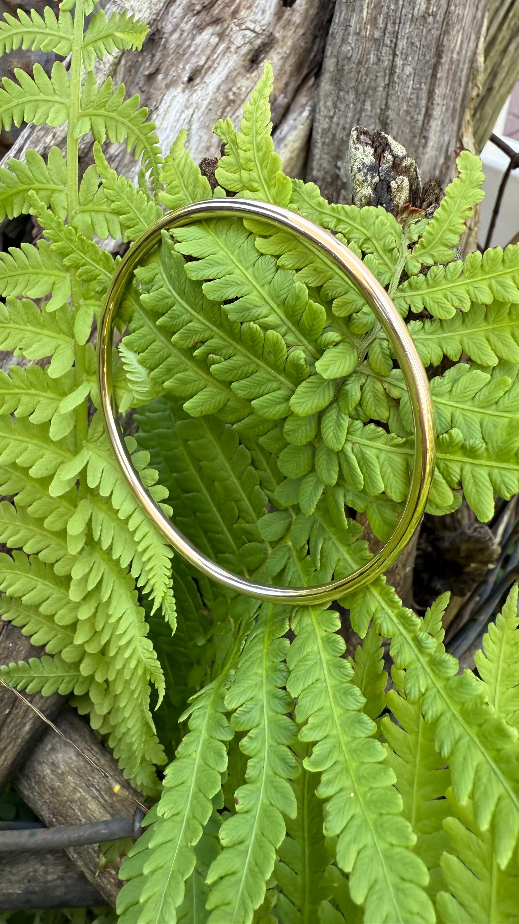 Chunky 14k gold-filled Bangle Bracelet