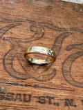 Vintage 14k Gold Band with Diamonds, size 5 3/4