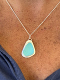 Sterling Silver Sea Glass PENDANT (no chain)