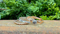 Short Stack! Set of 3 Stackables in Mixed Metal with a Gemstone Cabochon