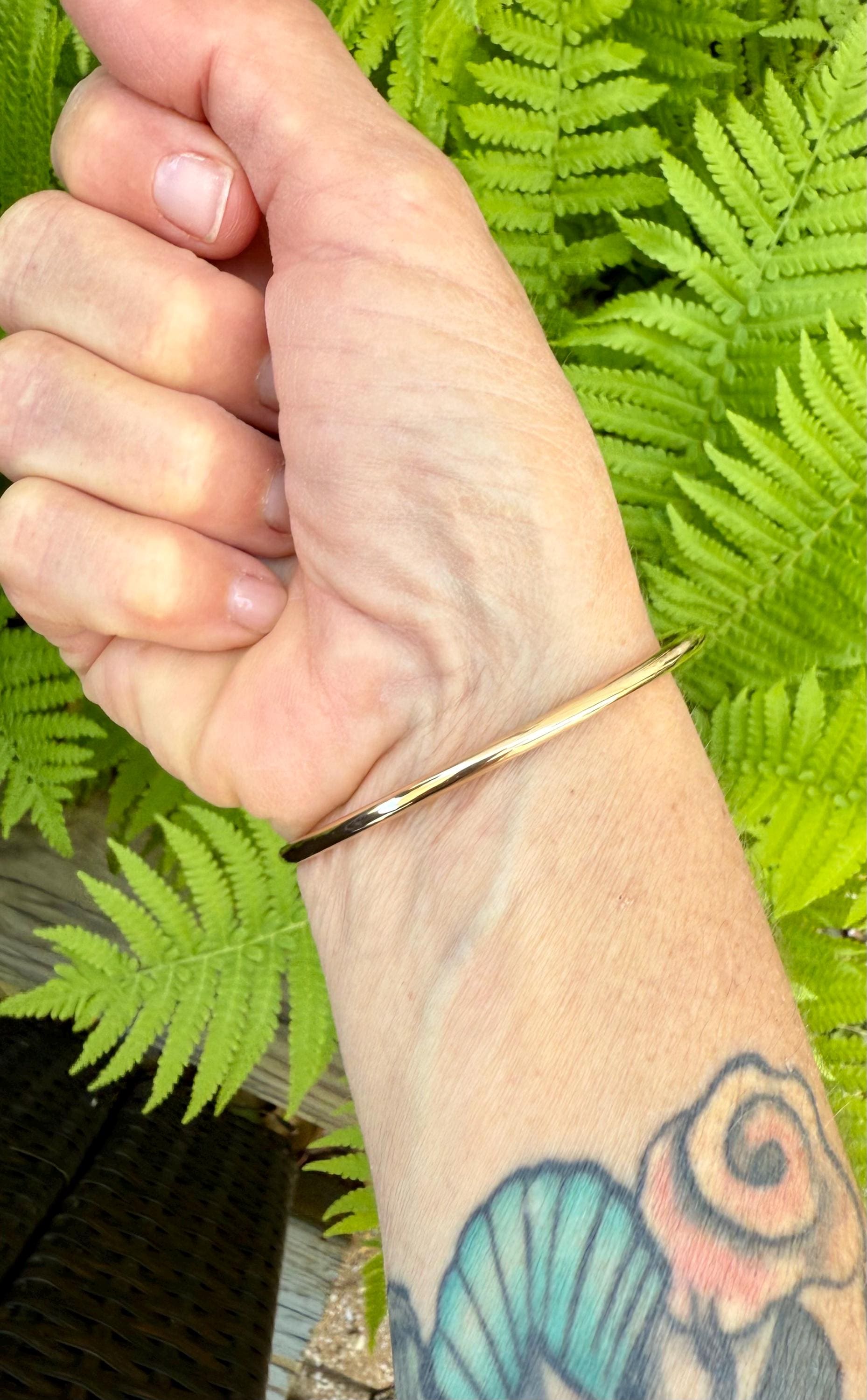 Chunky 14k gold-filled Bangle Bracelet