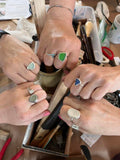 Sterling Silver Sea Glass Ring Class